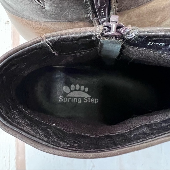 Spring Step Leather Colorblock Mod Ankle Booties - Picture 7 of 8